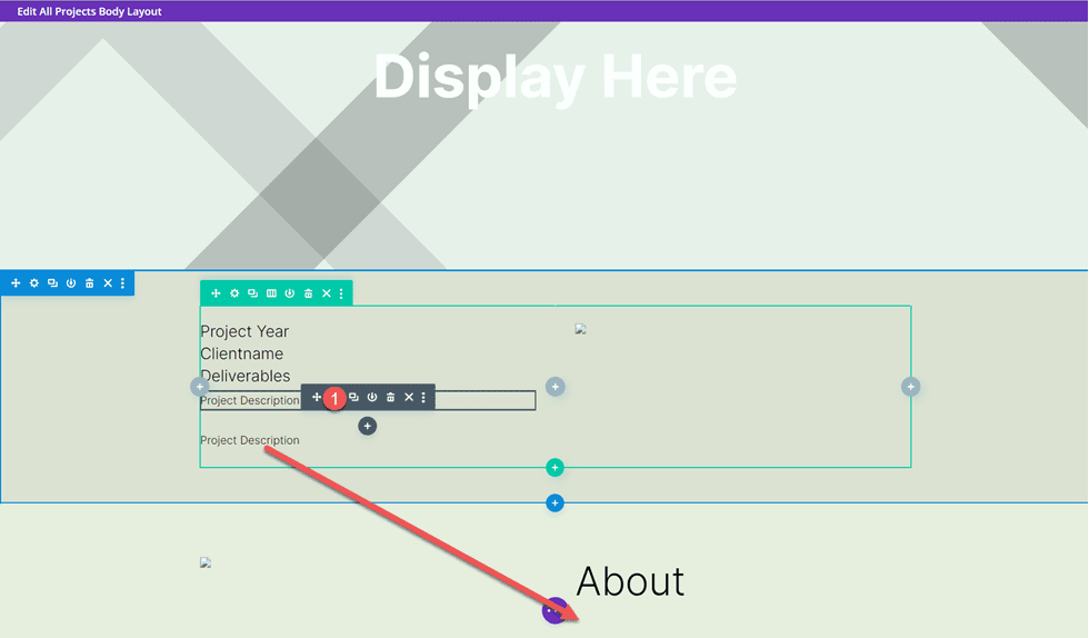 Divi Correspondência de Portfólio e Projetos Duplicar e Mover