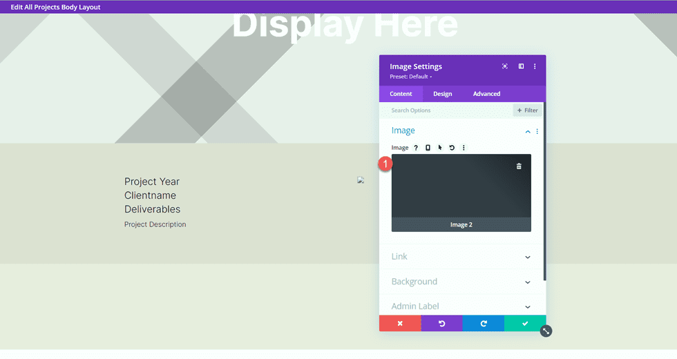 Divi Matching Portfolio i projekty Obraz dynamiczny 2