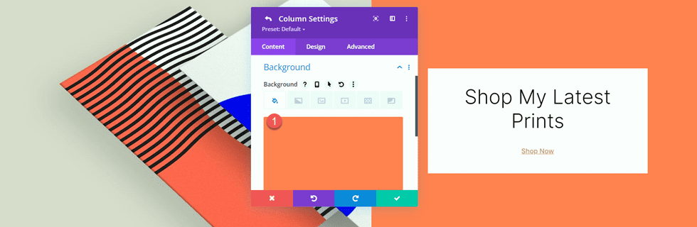 Divi Matching Portfolio i Projects Column 2 Tło