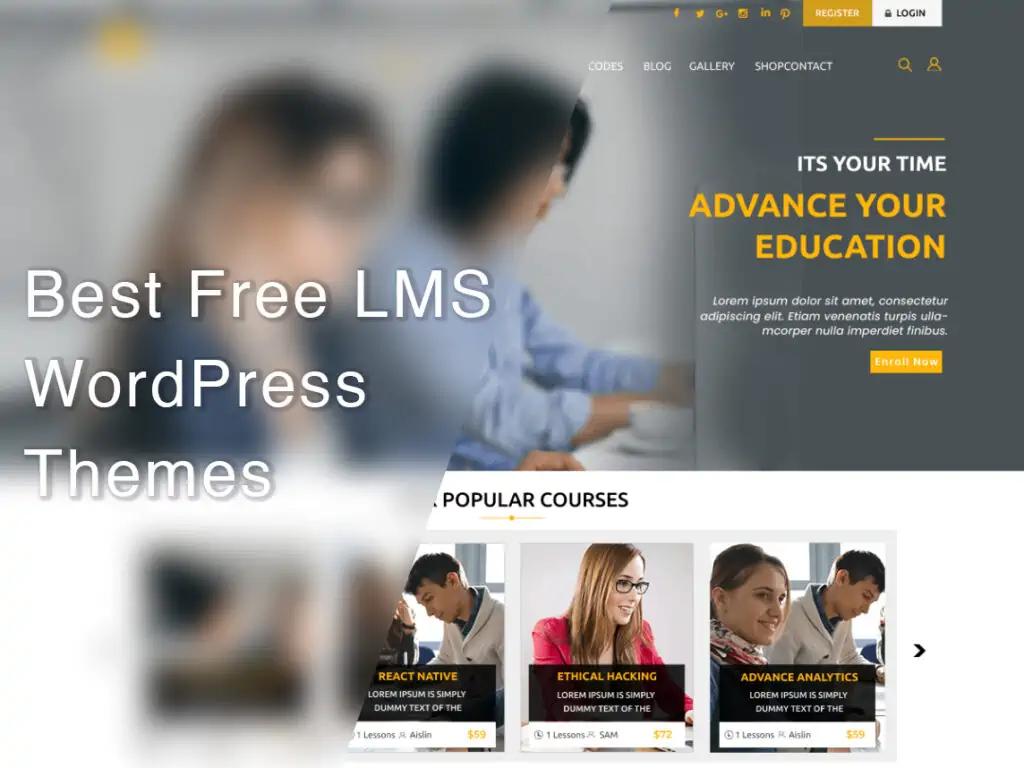 tema WordPress LMS gratis terbaik