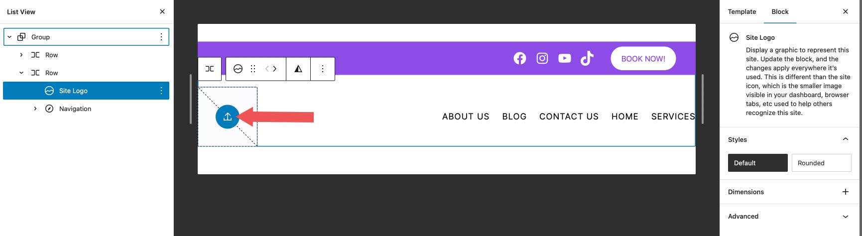 WordPress ヘッダーにロゴを追加する