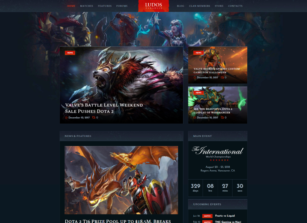 Ludos Paradise - Videospiel-Blog & Clan-Esports-WordPress-Theme