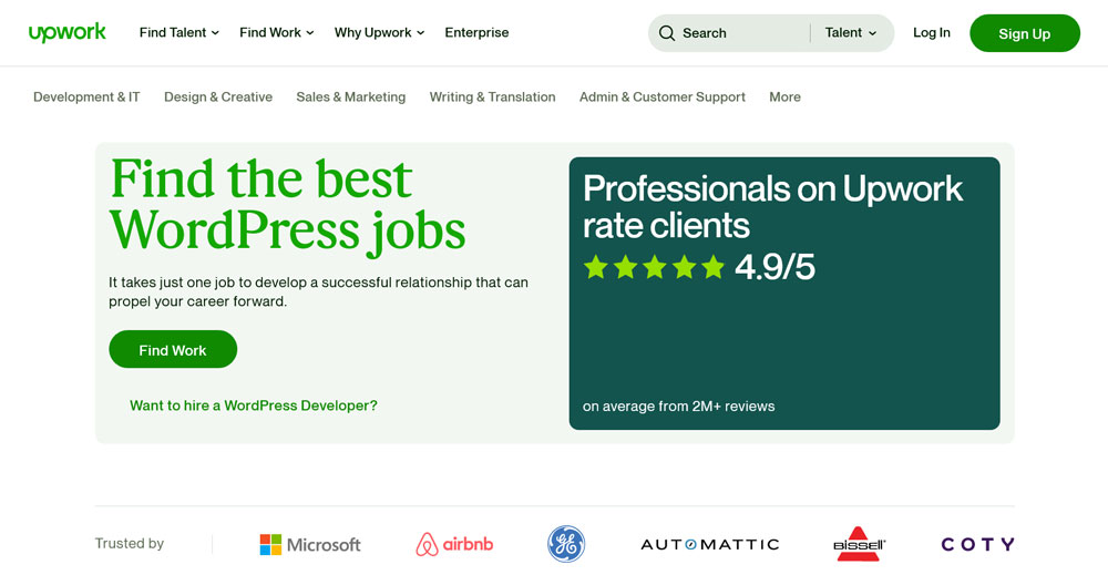 găsiți lucru wordpress pe upwork