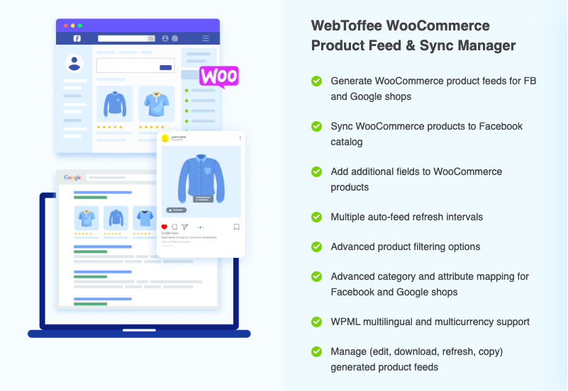 WebToffee WooCommerce Product Feed & Gerenciador de sincronização