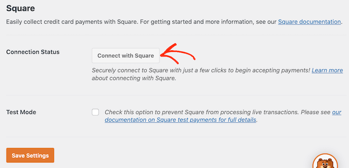 Connecting WPForms to Square