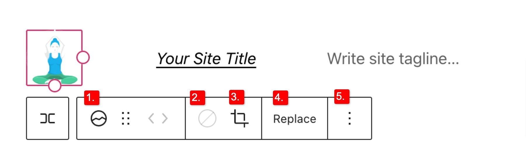 Opções de configuração do logotipo