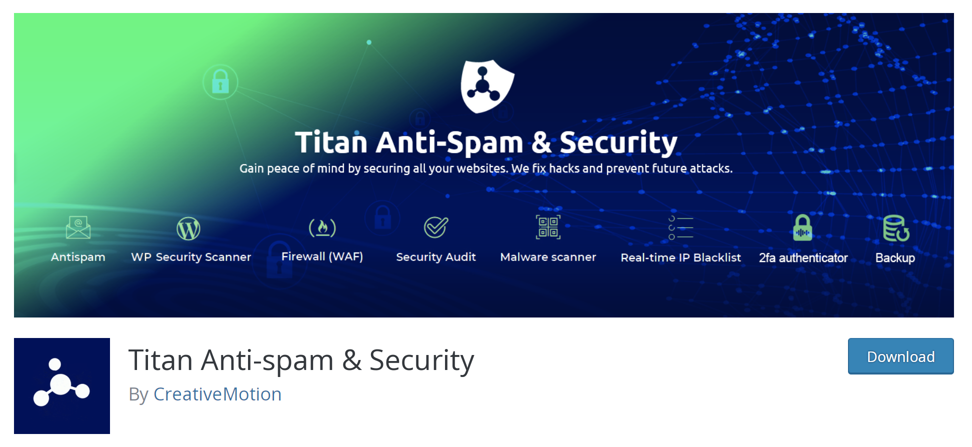 WP リポジトリの Titan Anti-spam リスト