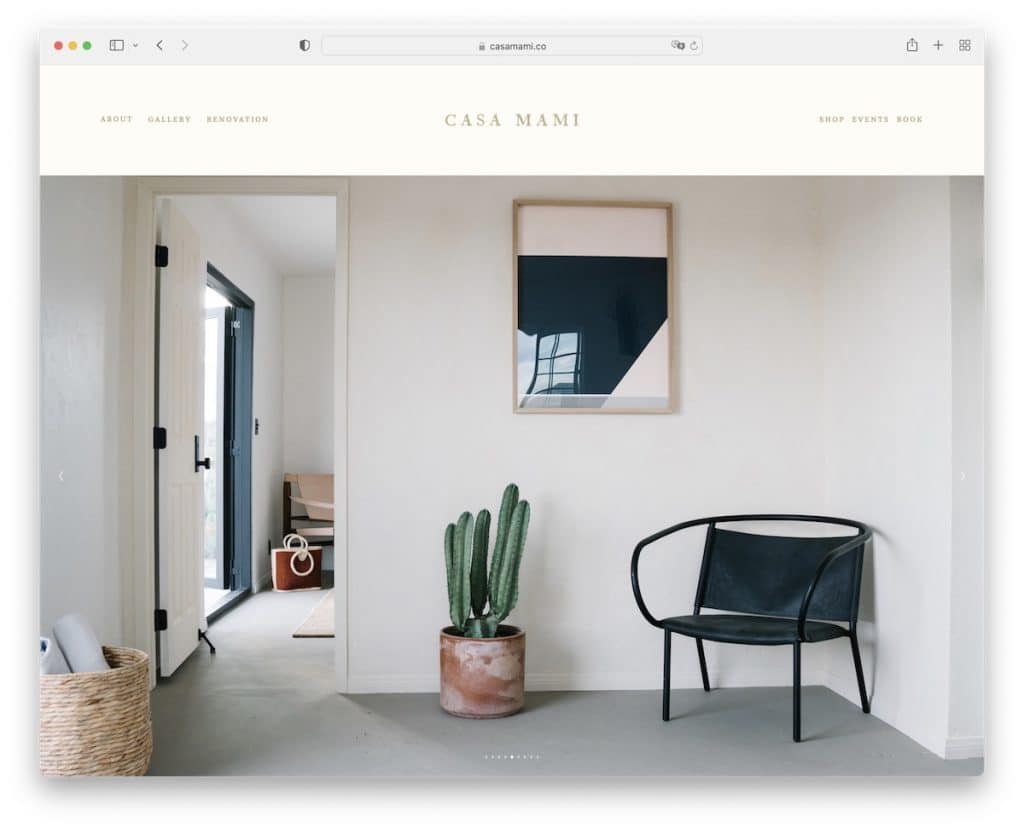 contoh website sederhana casa mami