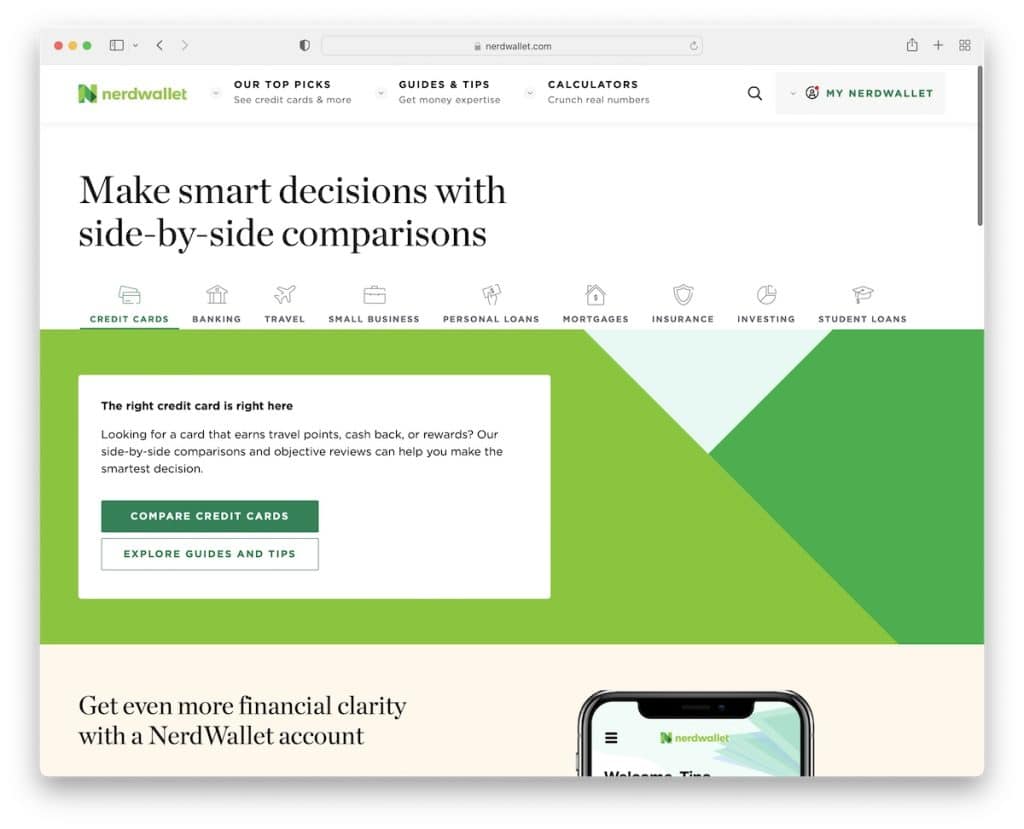 site-ul afiliat nerdwallet