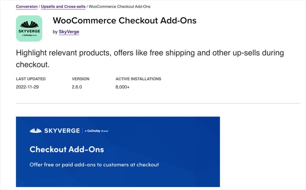 WooCommerce Checkout Addons-Plugin