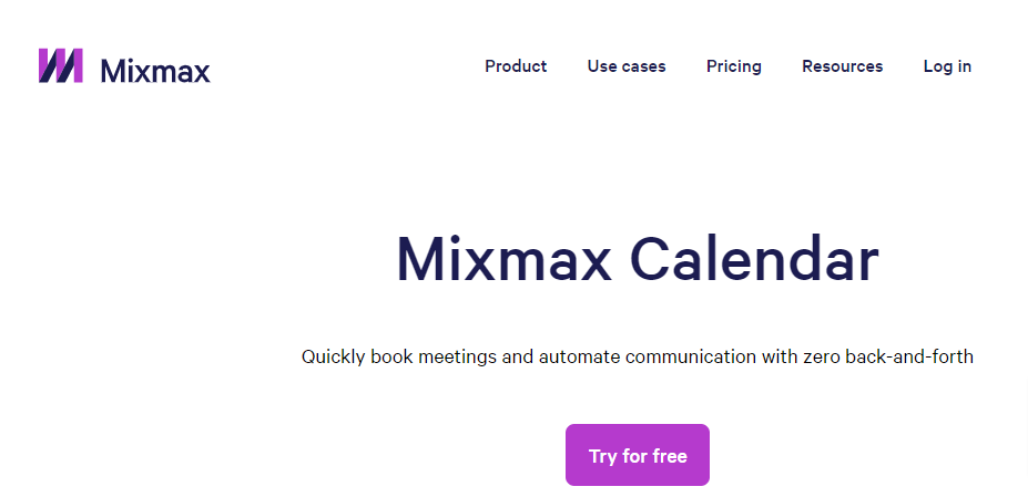 Mixmax- Ferramentas de Agendamento Online