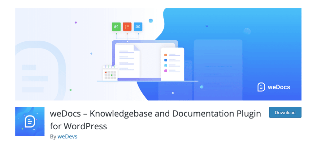 base de conhecimento weDocs e plug-in de documentação para WordPress