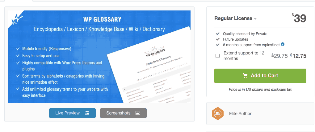 Situs plugin WP Glossary