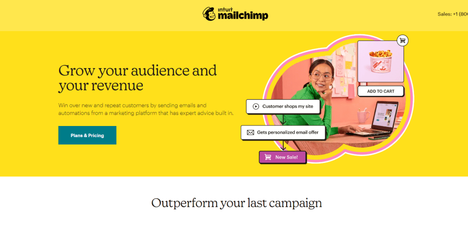 Pemasaran email bisnis kecil Mailchimp