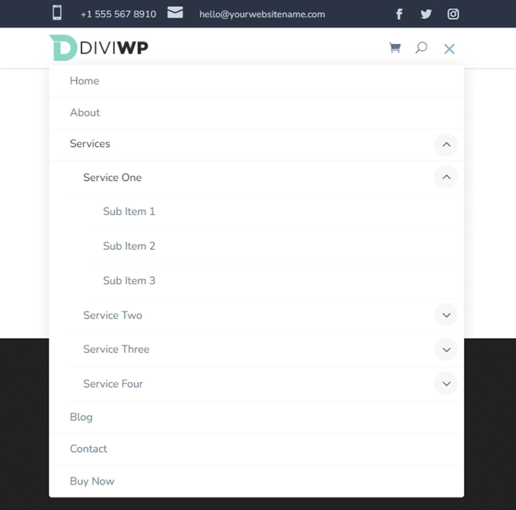 Divi Product Highlight DiviWP Header Sections Pack Layout 9 平板電腦