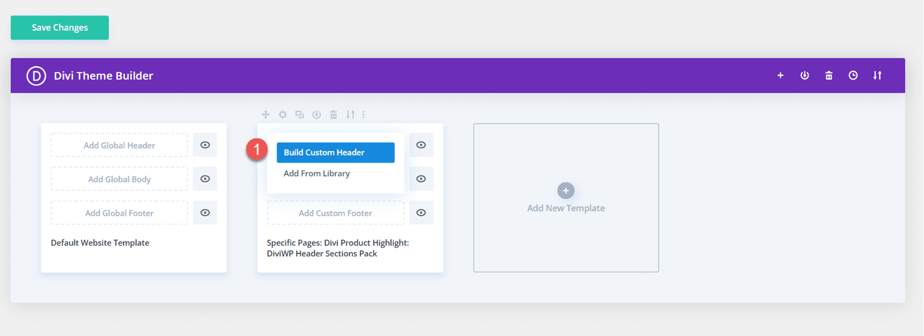 Producto destacado de Divi: instalación del paquete de secciones de encabezado de DiviWP