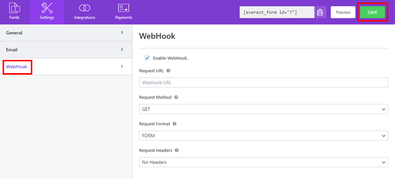 WebHook 활성화