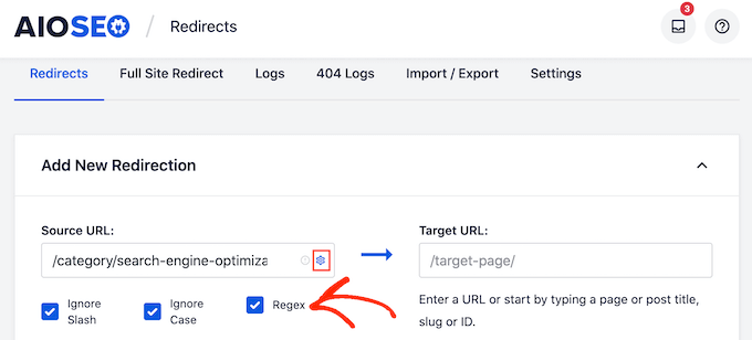 Creating a regex redirect in WordPress