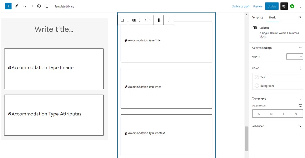 Le colonne WordPress bloccano.