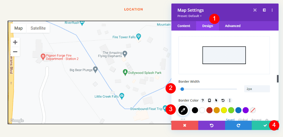 Agregar un módulo de mapa