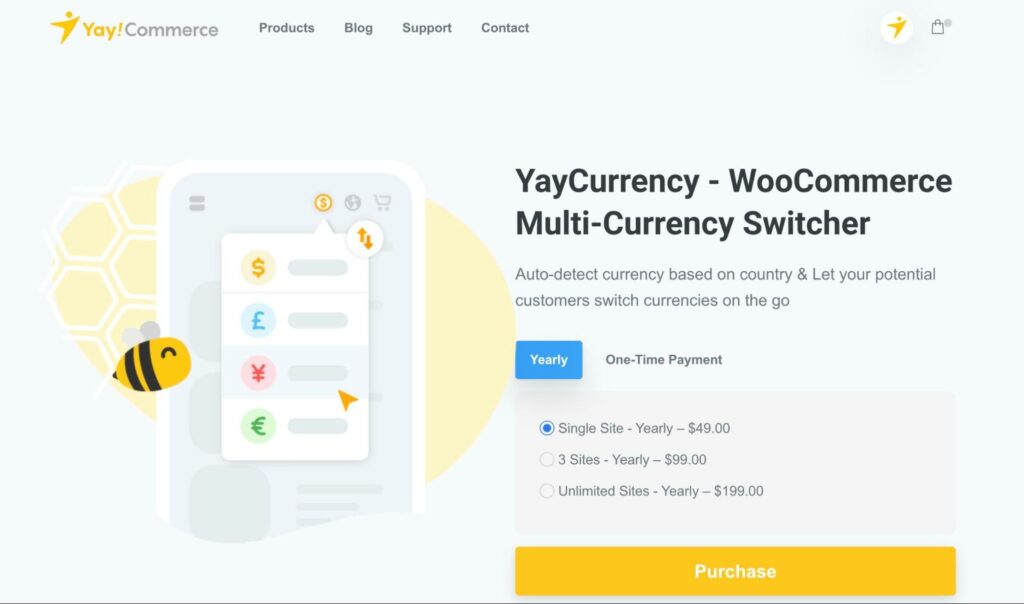 yaycurrency prix des produits woocommerce