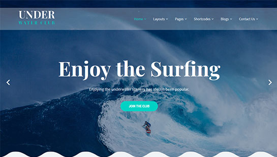 tema submarino de WordPress