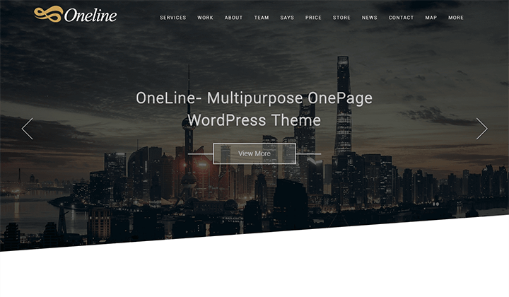 One page Scrolling WordPress Theme