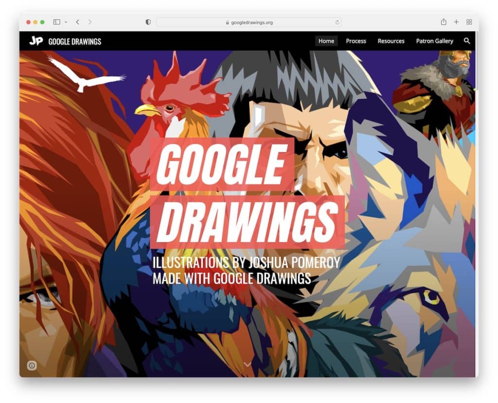 google drawing google サイトの例