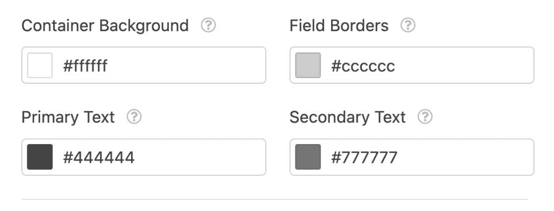 Lead Form settings