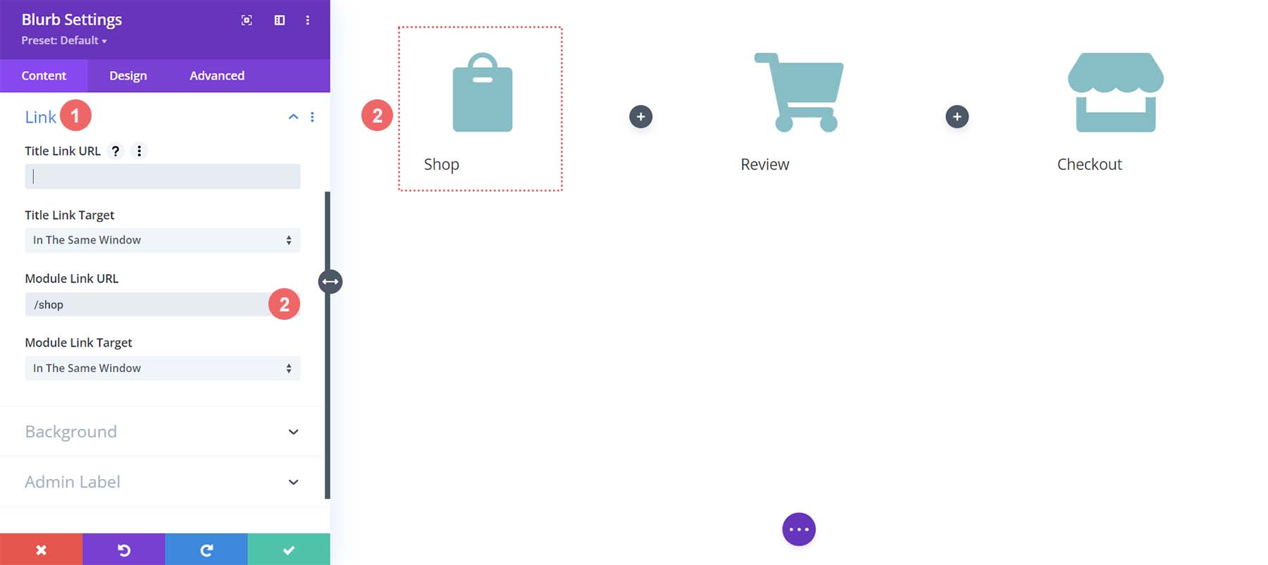 添加 /shop 鏈接以鏈接到默認的 WooCommerce 商店頁面鏈接