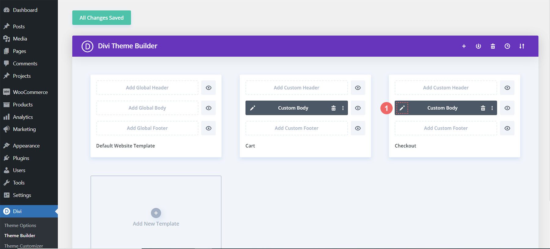 Modifica il modulo del corpo personalizzato del checkout