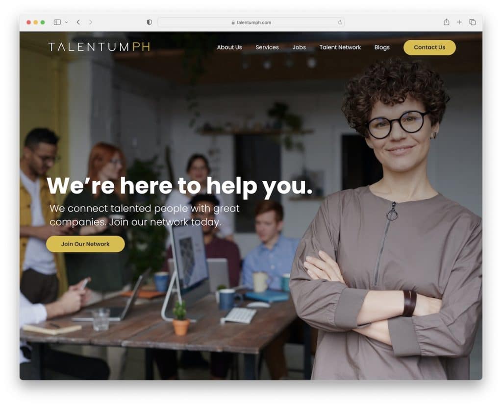 site-ul web de recrutare talentumph