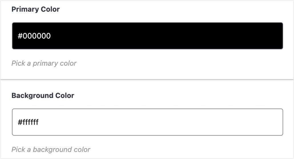 Personalizza il colore primario e di sfondo del codice qr