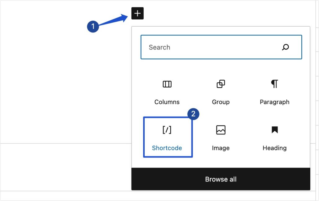 Shortcode-Block