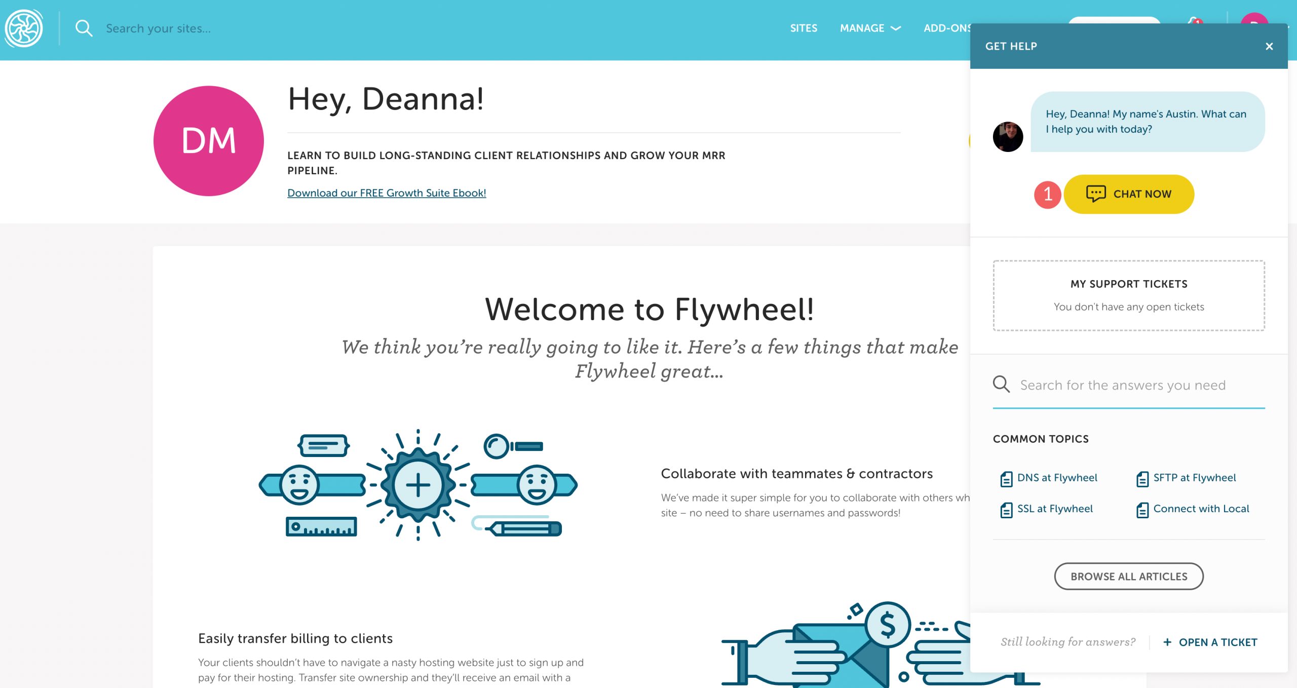 Flywheel ile sohbet et