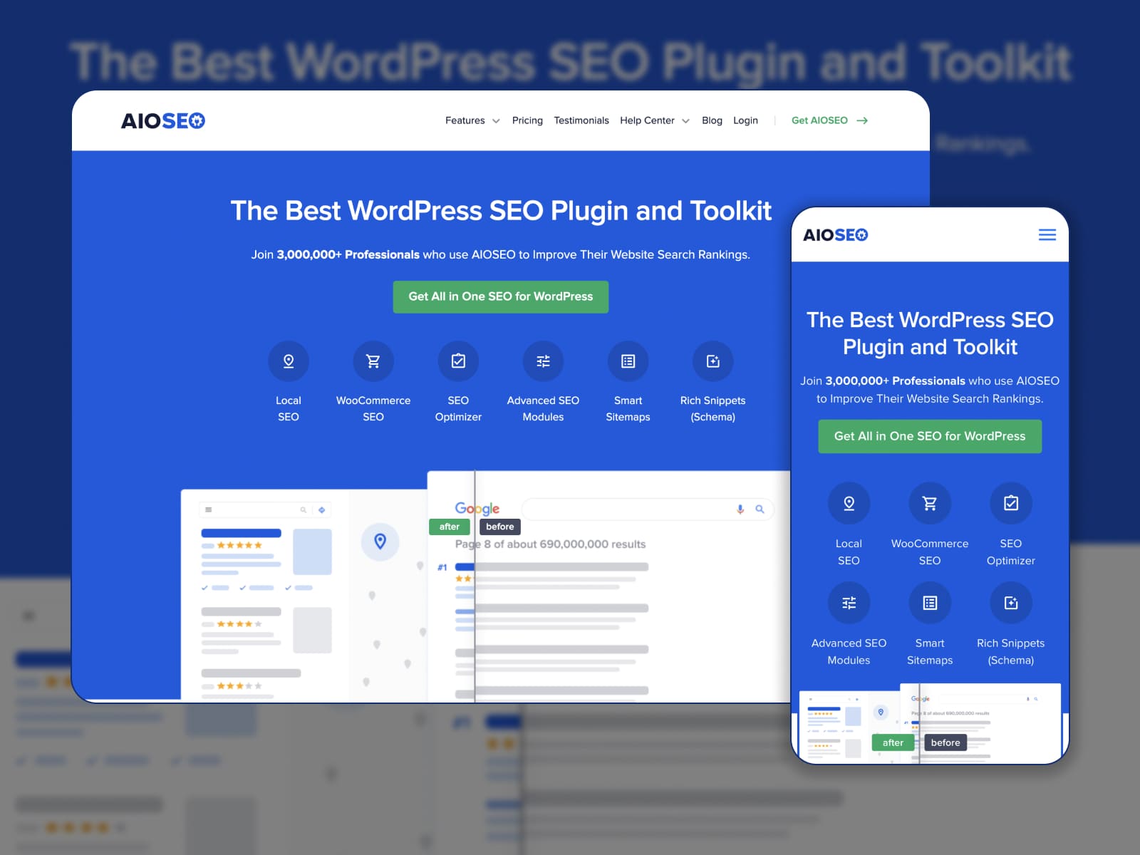 Плагин All In One SEO для WordPress для оптимизации блога.