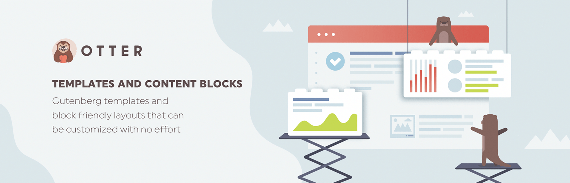 最高の WordPress 証言プラグイン: Otter Blocks バナー