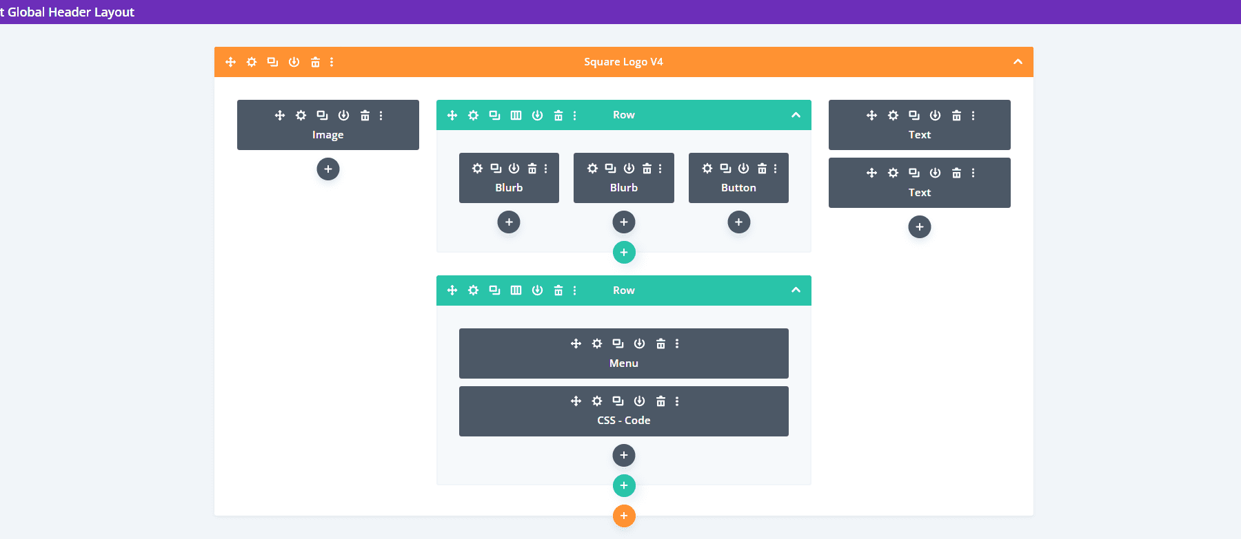 方形徽标标题