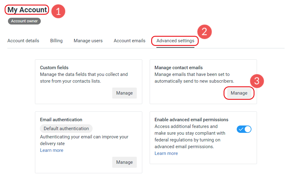 Ständiger Kontakt So aktivieren Sie Opt-In bestätigen