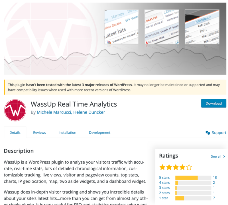 Complemento Wassup Real Time Analytics