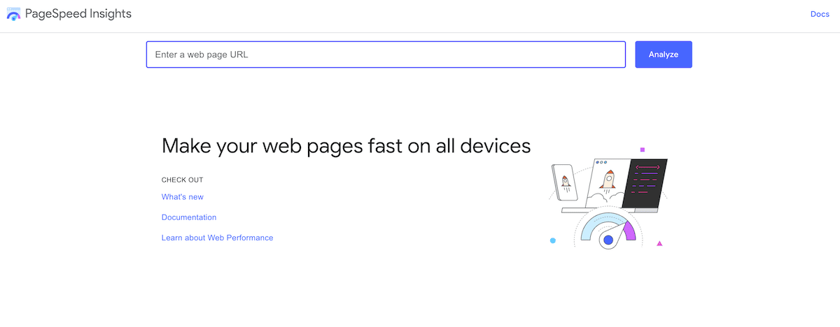 Site Web Google Page Speed ​​​​Insights