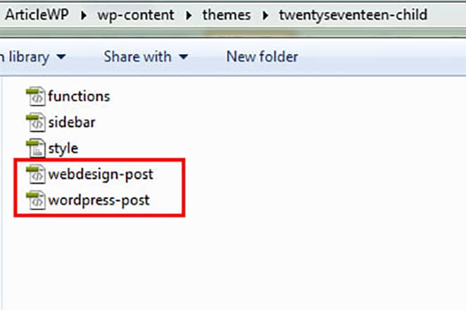 ローカルファイルに wordpress-post と webdesign-post を含む wordpress 27 テーマ