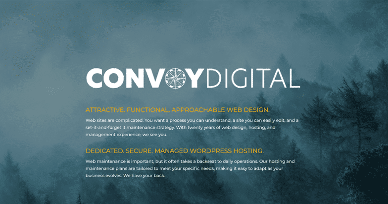 Convoy Digital Web サイトのスクリーンショット