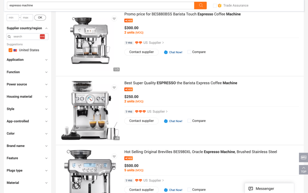 Los fabricantes de espresso son uno de los mejores productos de dropshipping de alto costo