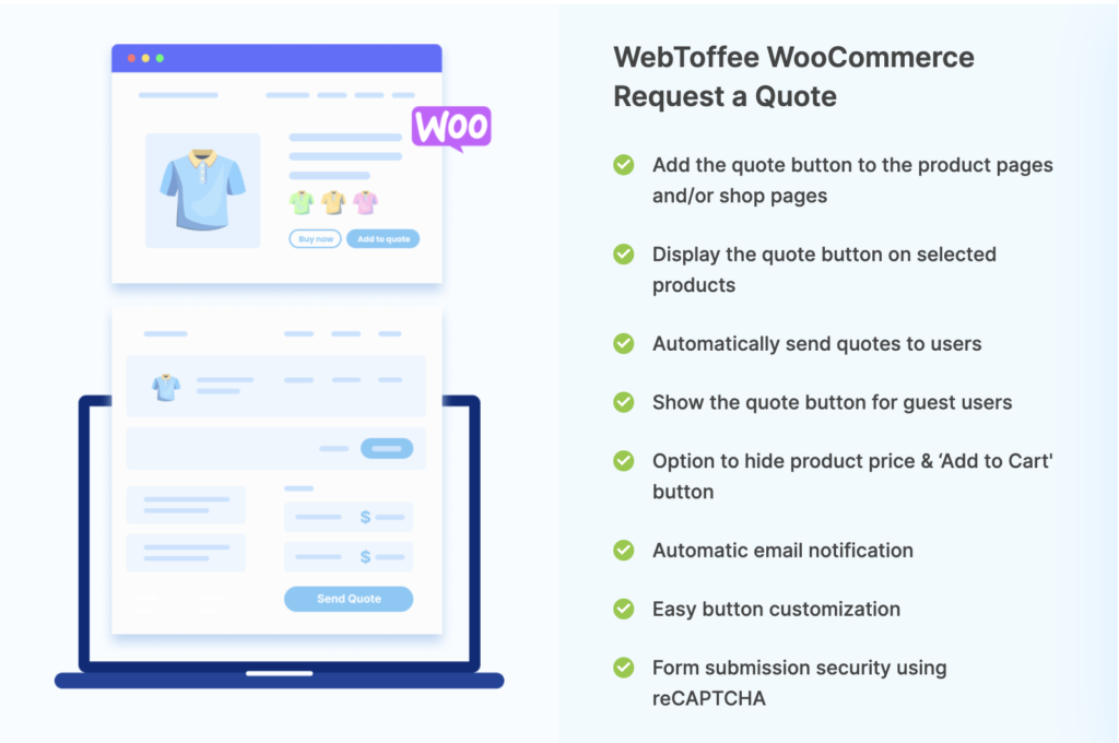 WebToffee WooCommerce Solicitar un complemento de cotización