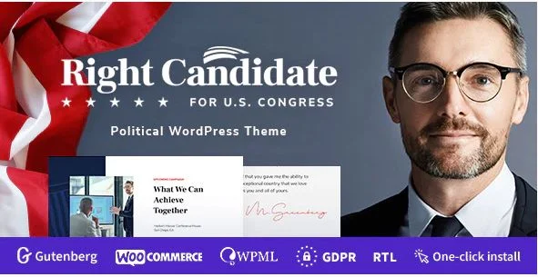 Right Candidate: temas políticos de WordPress