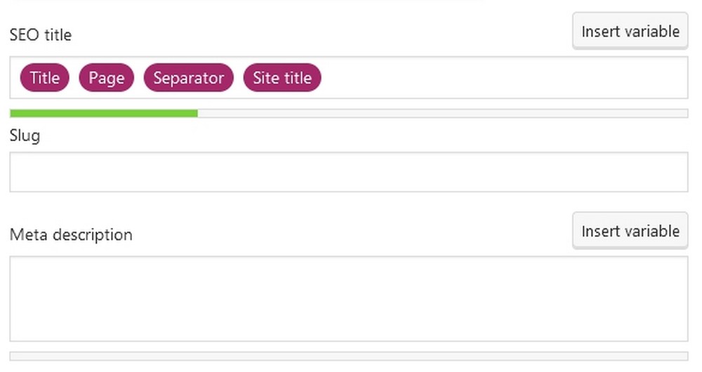 Section de titre SEO