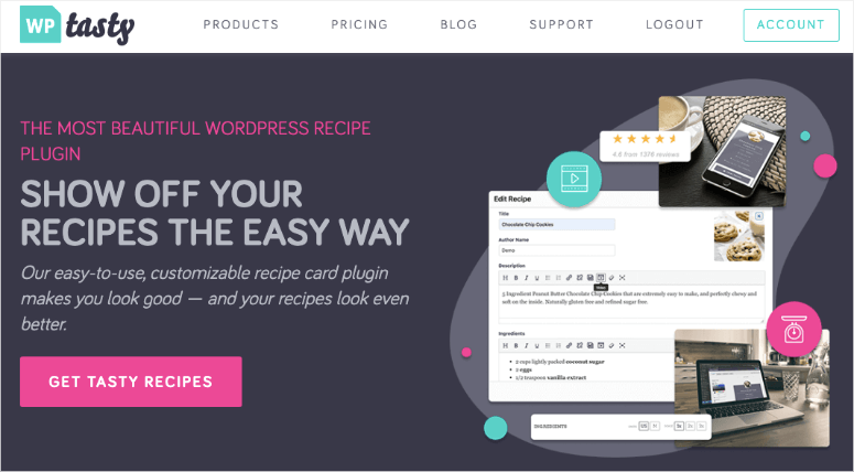 WP Tasty Recipe Plugin for WordPress