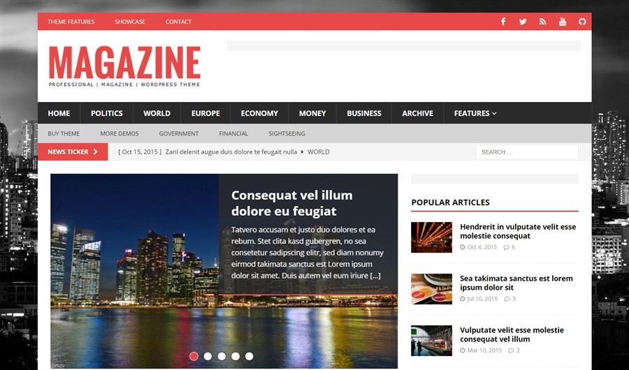 Tema de WordPress de la revista MH para adsense