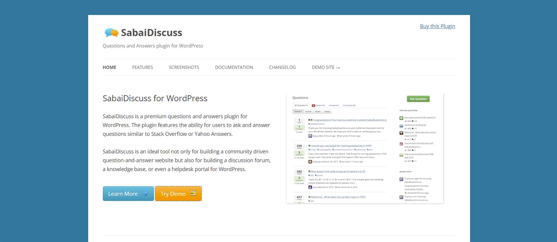 Sabai 토론 WordPress 포럼 플러그인